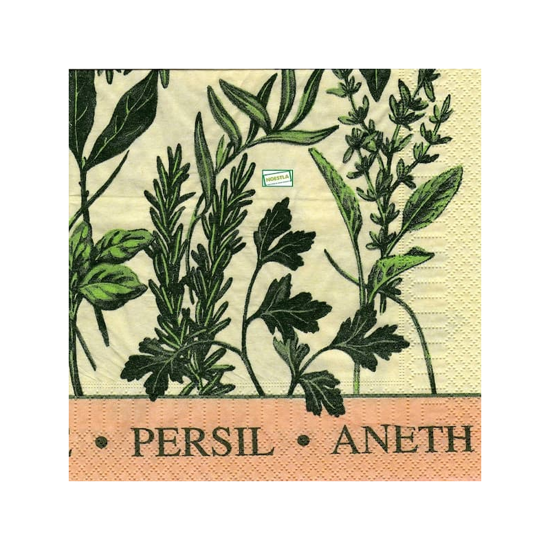 1 serviette Aromates - 5