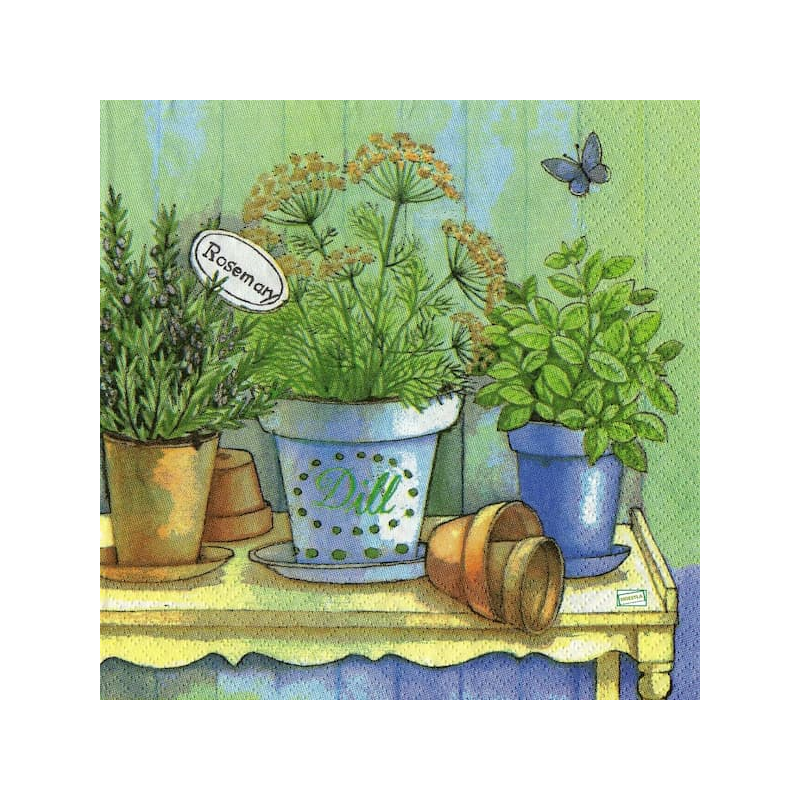 1 serviette Aromates -9