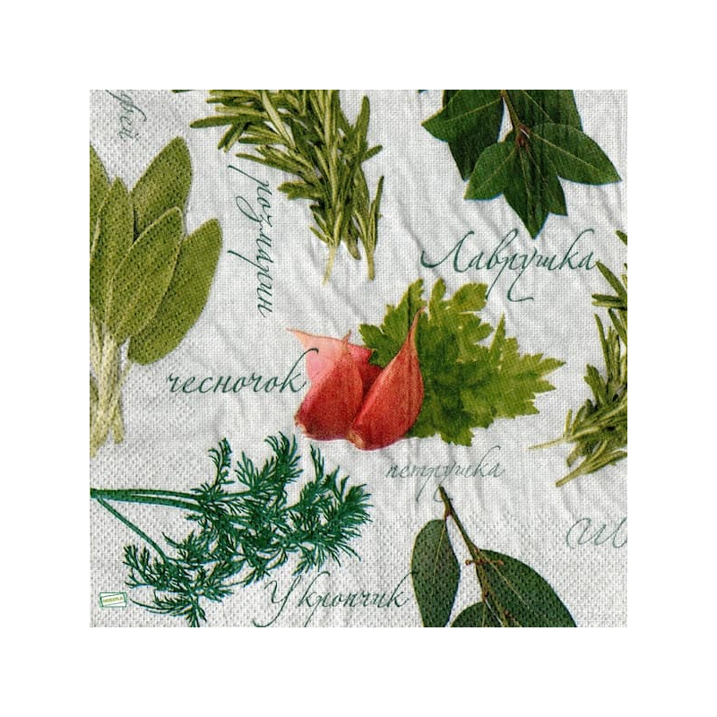 1 serviette Aromates -14