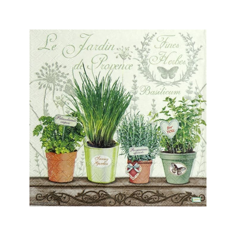 1 serviette Aromates -17