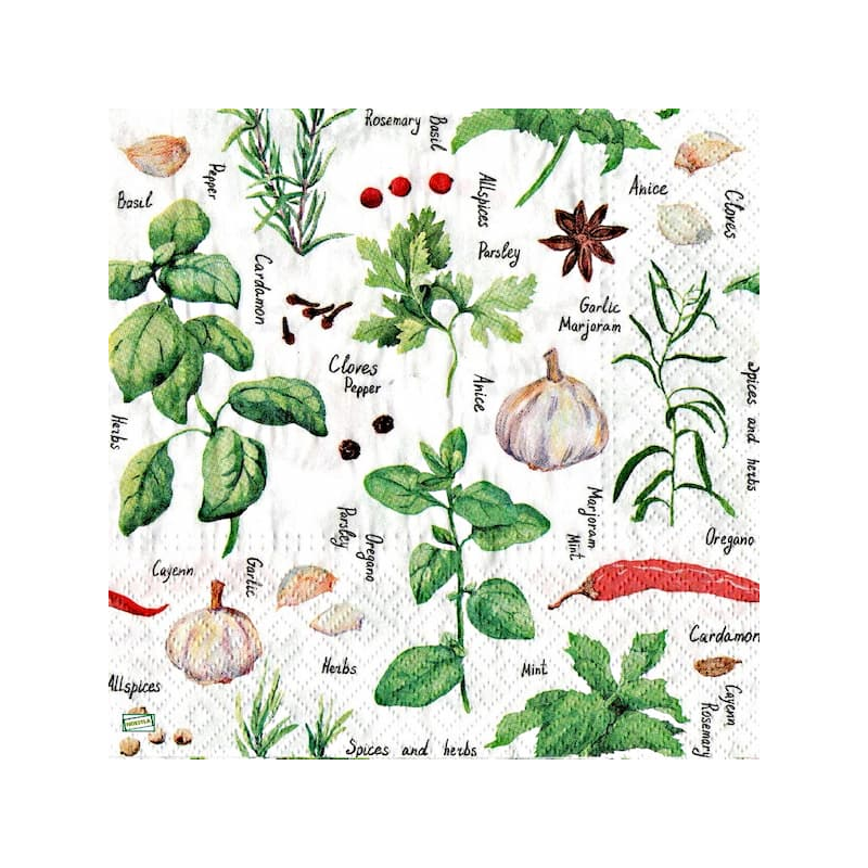 1 serviette Aromates -25