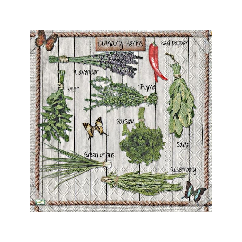 1 serviette Aromates -33