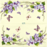 1serviette papier Violettes-2