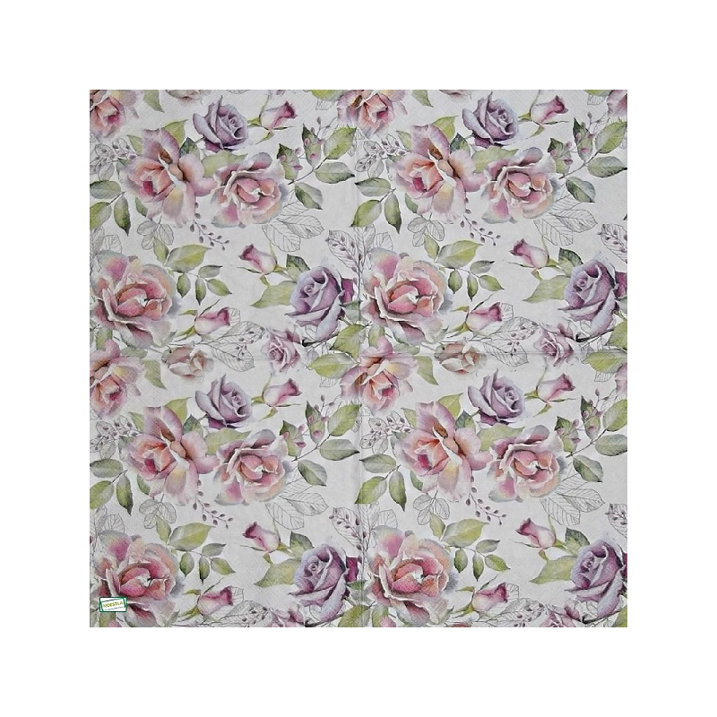 1serviette papier Les Roses-34