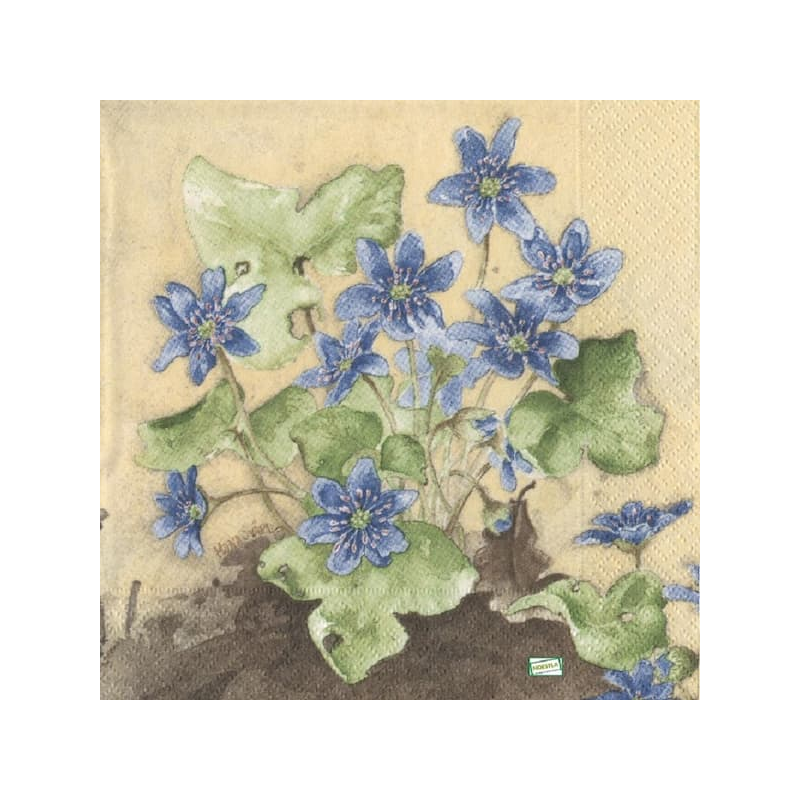 1serviette papier Violettes-5