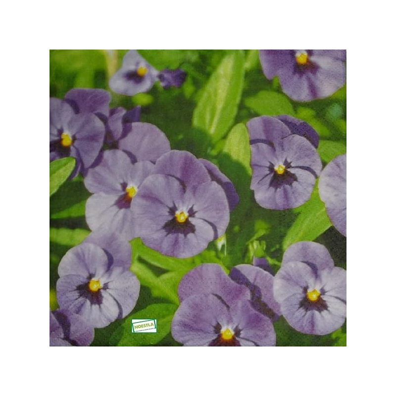 1serviette papier Pensées-10