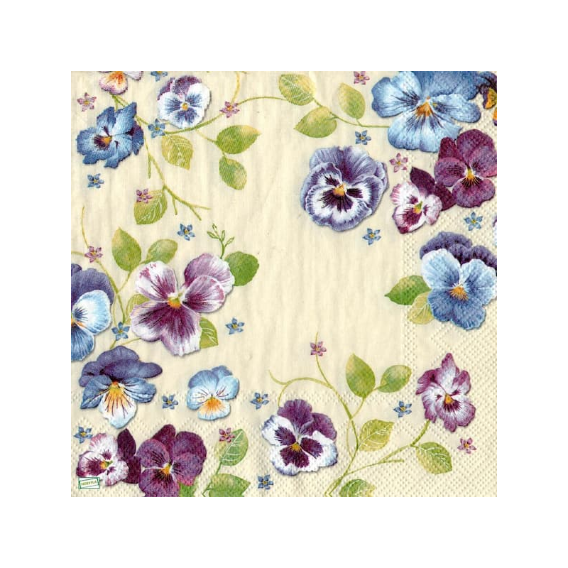 1serviette papier Pensées-11