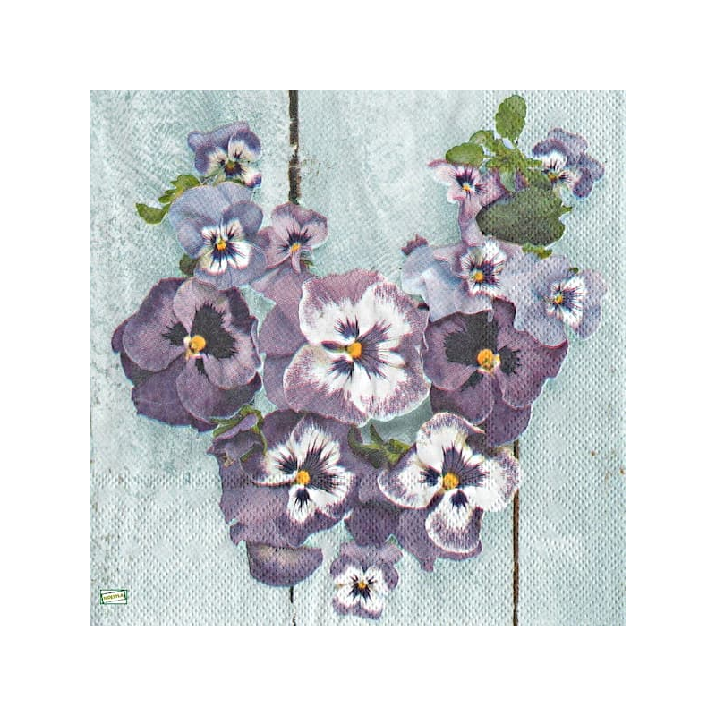 1serviette papier Pensées-15