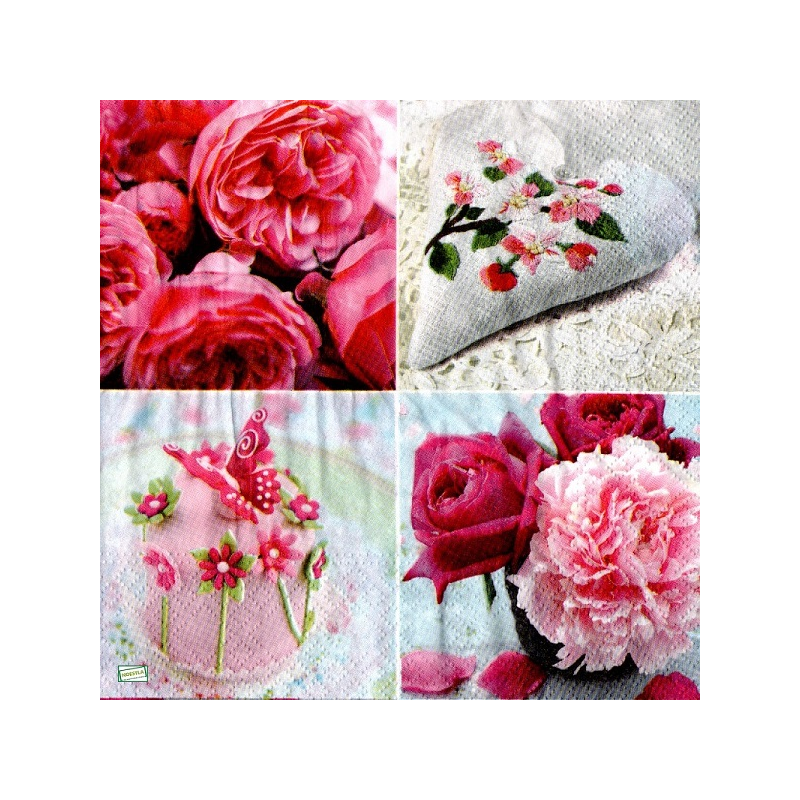 1serviette papier Les Roses-35