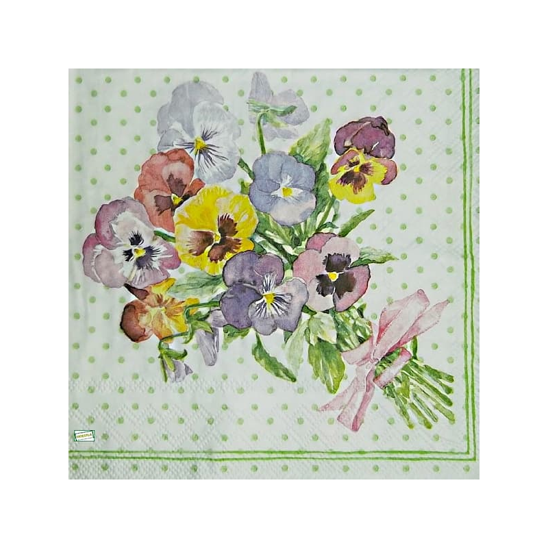 1serviette papier Pensées-28