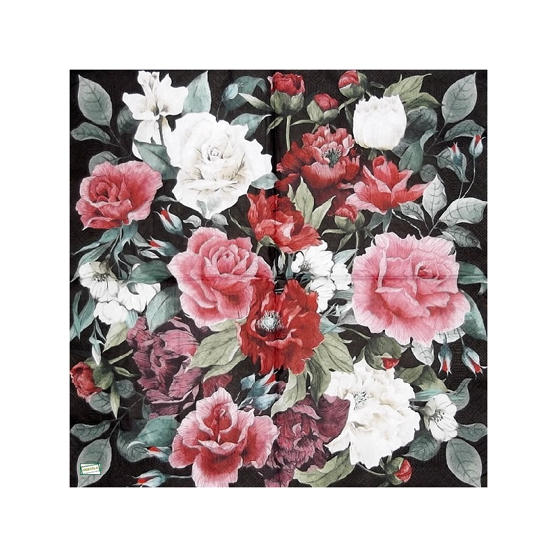 1serviette papier Les Roses-36