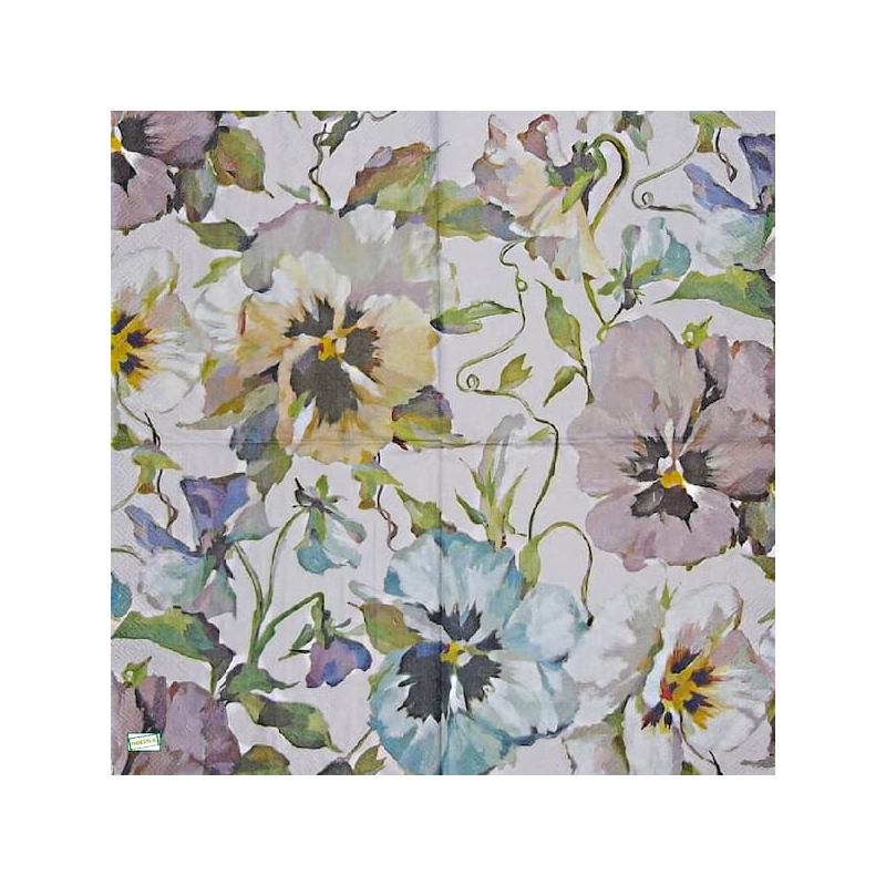 1serviette papier Pensées-29