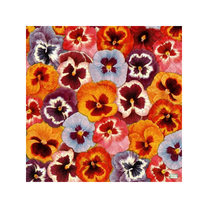 1serviette papier Pensées-33