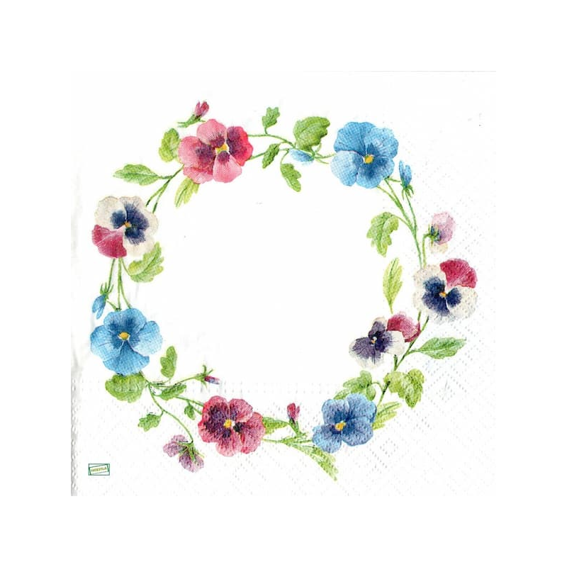 1serviette papier Pensées-36