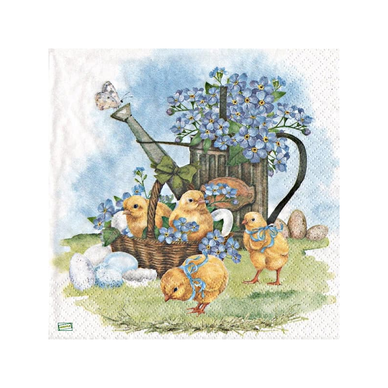 1serviette papier Poussins-6