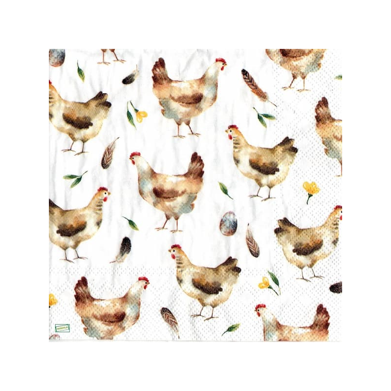 1serviette papier Poules-9