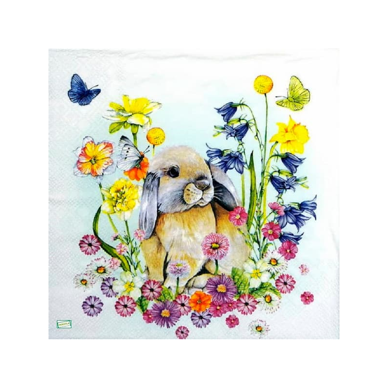 1serviette papier Le Lapin-16