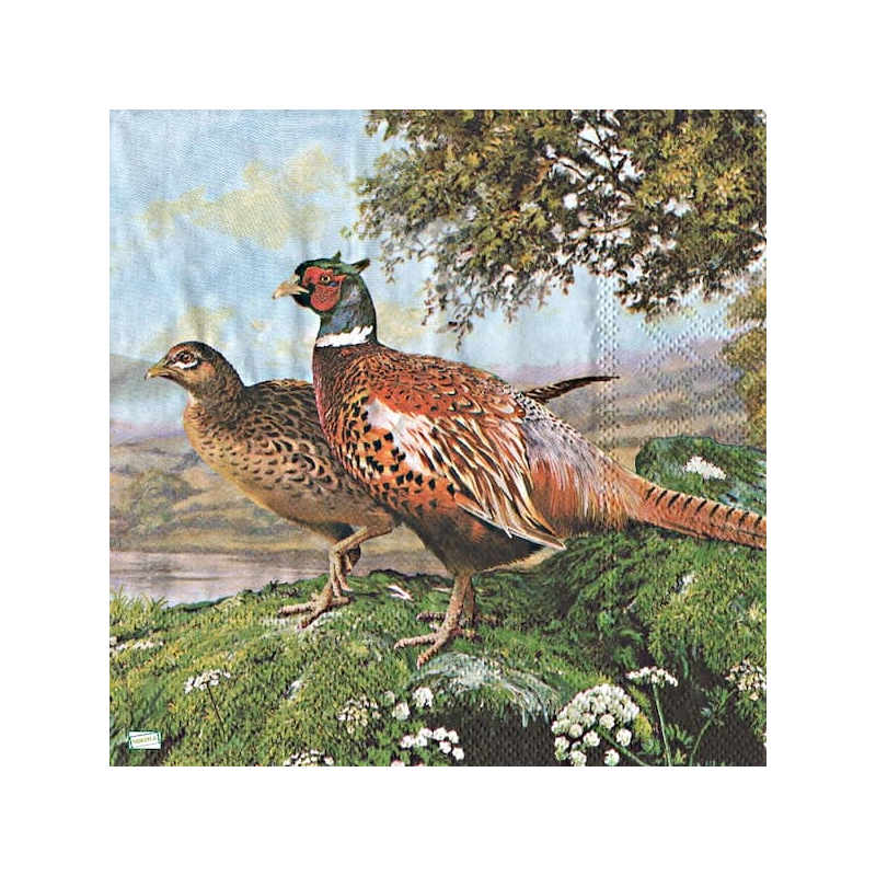 1serviette papier Faisans-23