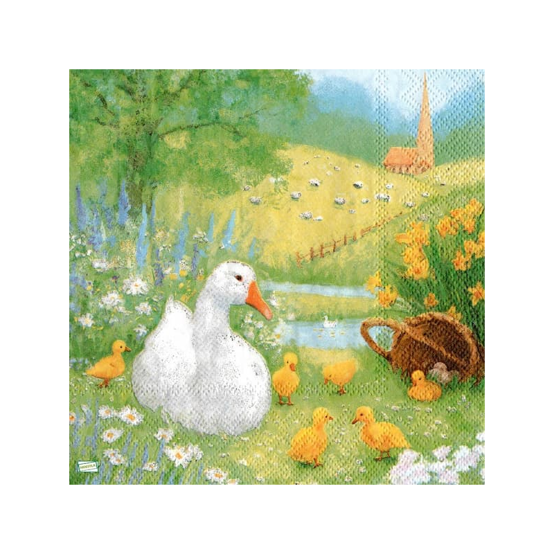 1serviette papier Canard-24
