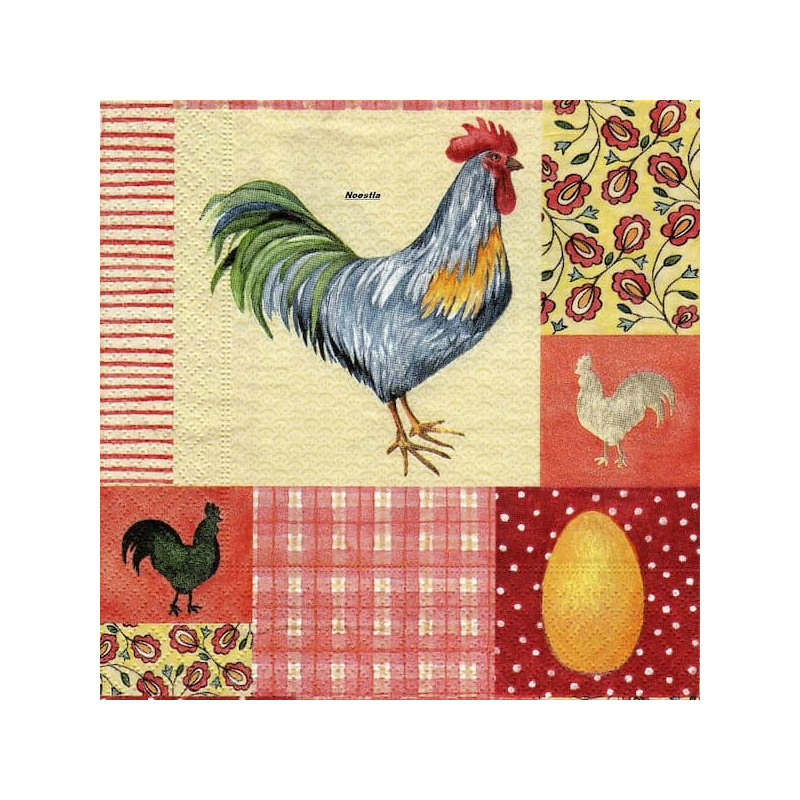 1serviette papier Poulet-27