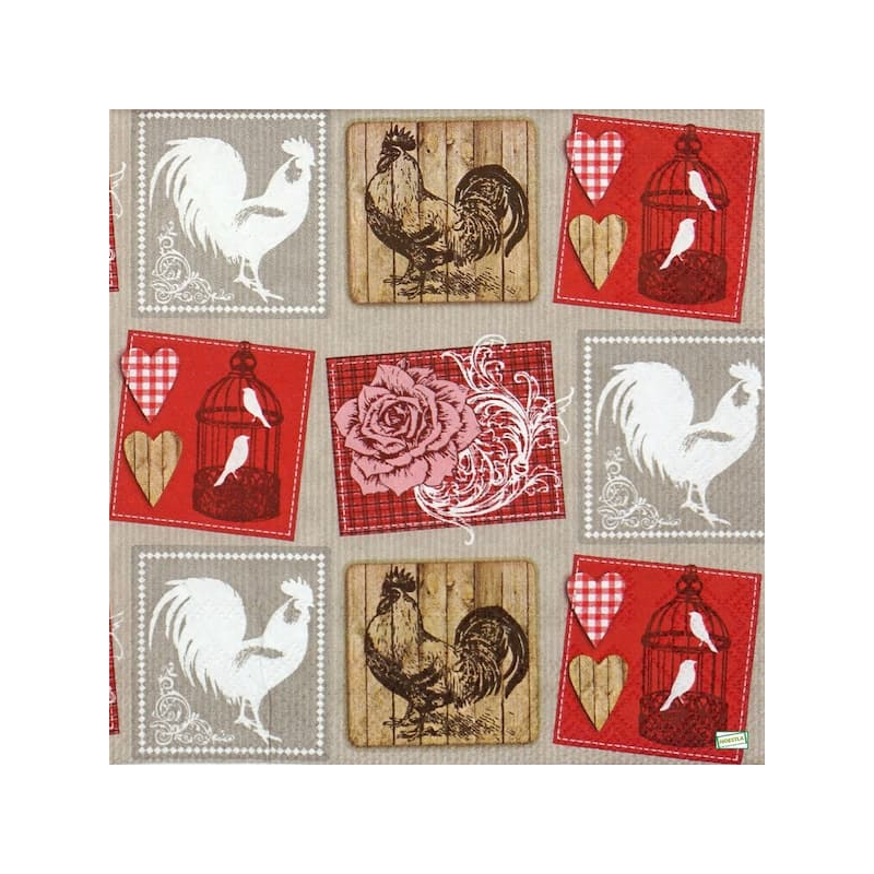 1serviette papier Poulet-47