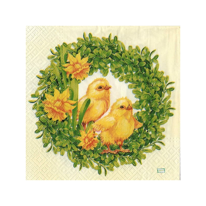 1serviette papier Poussins-54