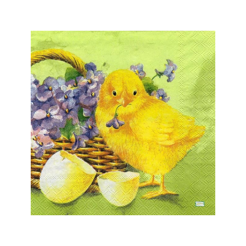 1serviette papier Poussins-63