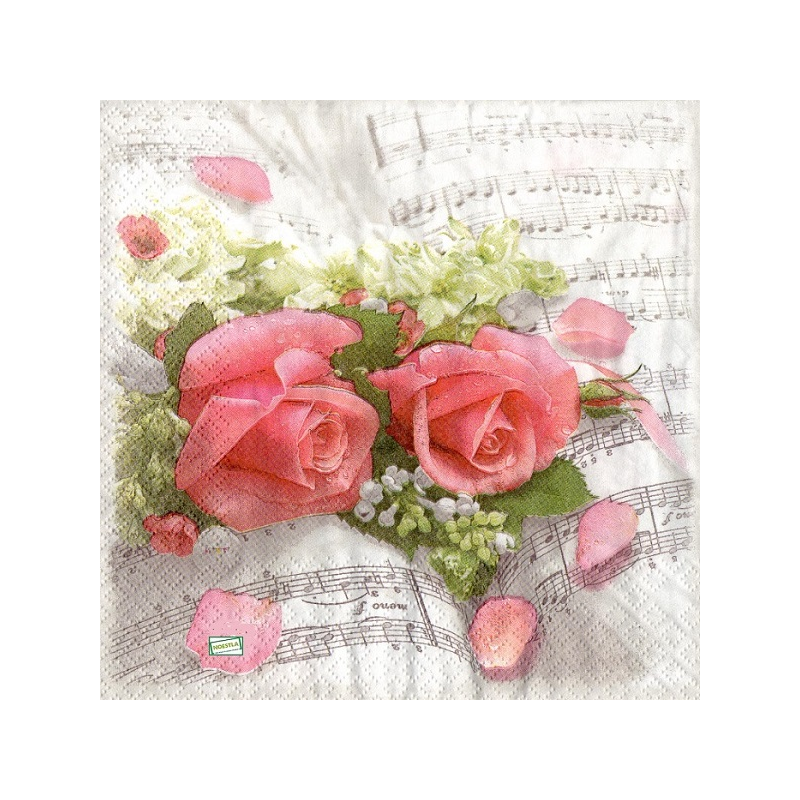 1serviette papier Les Roses-41