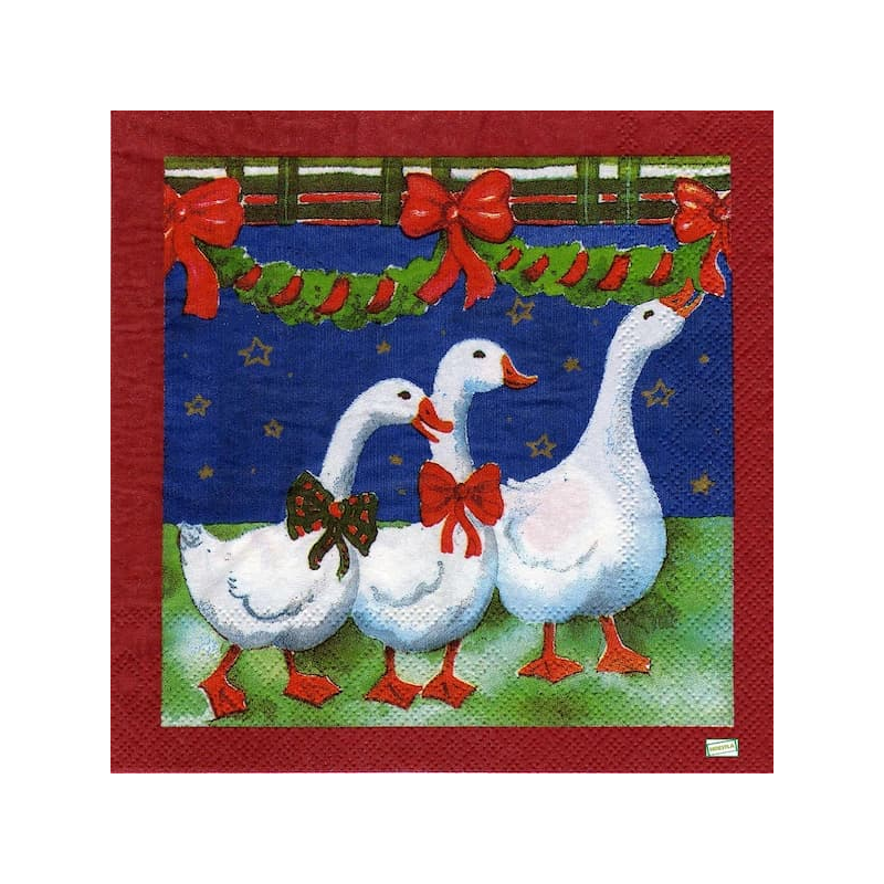 1serviette papier Les Oies-72