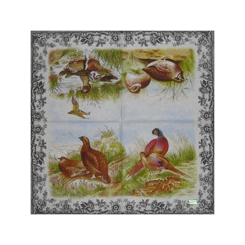 1serviette papier Perdrix-74