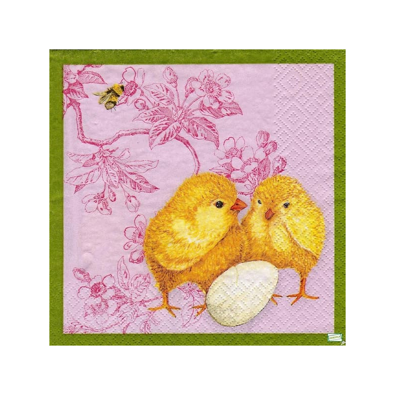 1serviette papier Poussins-76