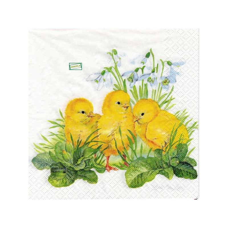 1serviette papier Poussins-88