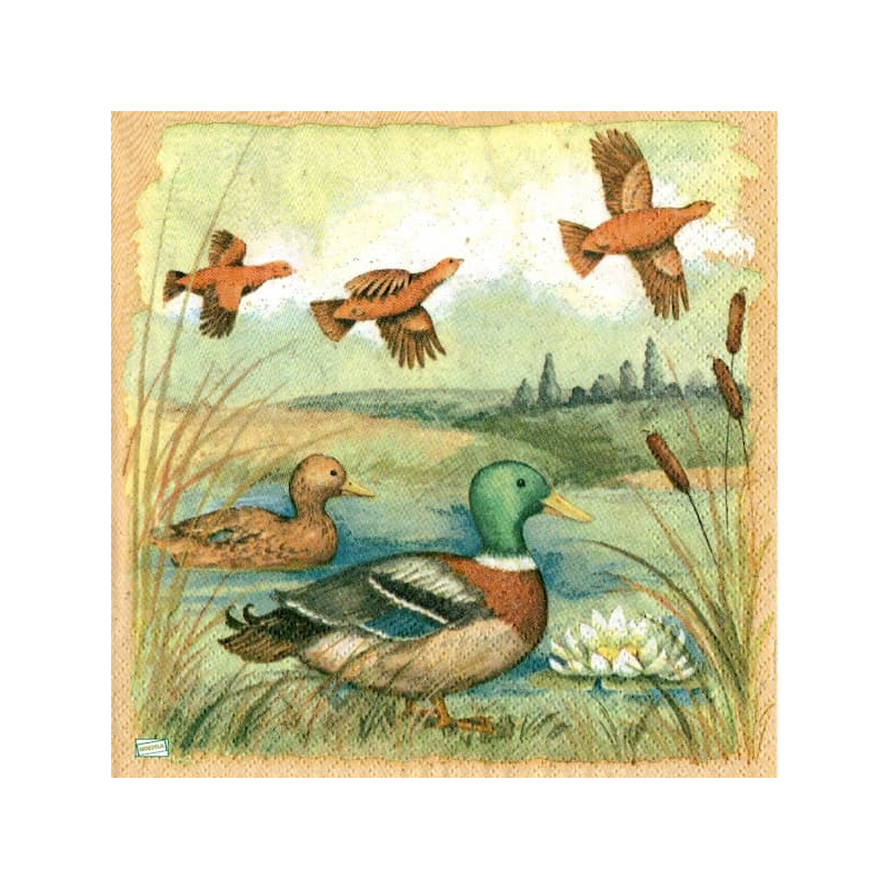 1serviette papier Canards-107