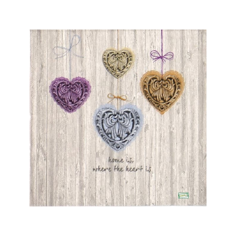 1serviette papier Coeurs-1