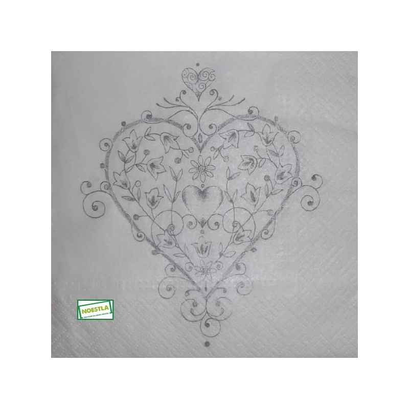 1serviette papier Coeurs-5