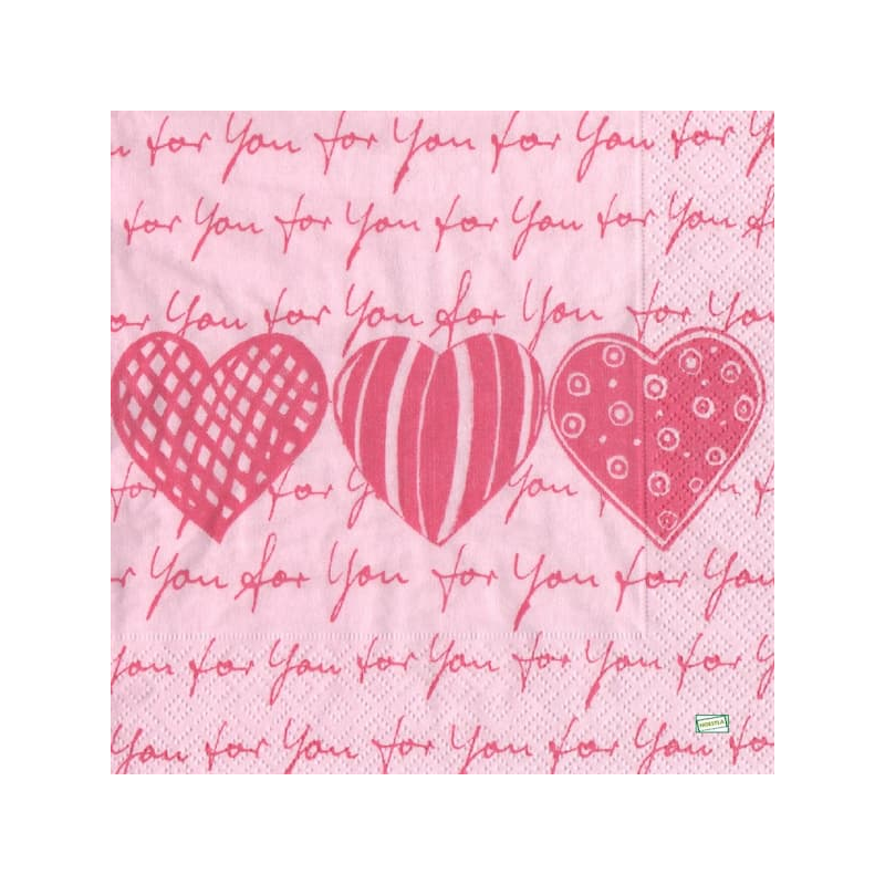 1serviette papier Coeurs-6