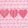1serviette papier Coeurs-6