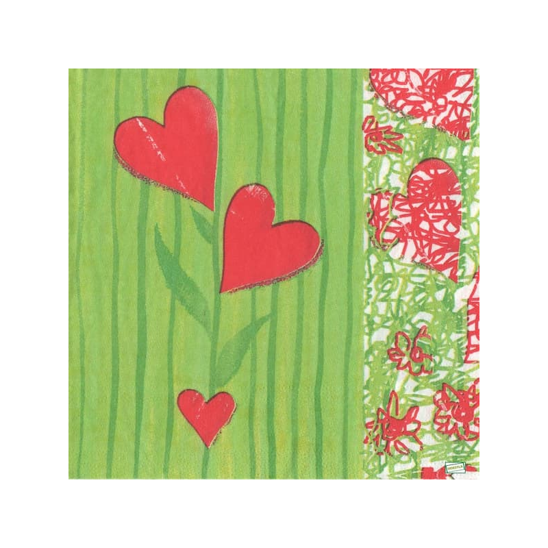 1serviette papier Coeurs-16