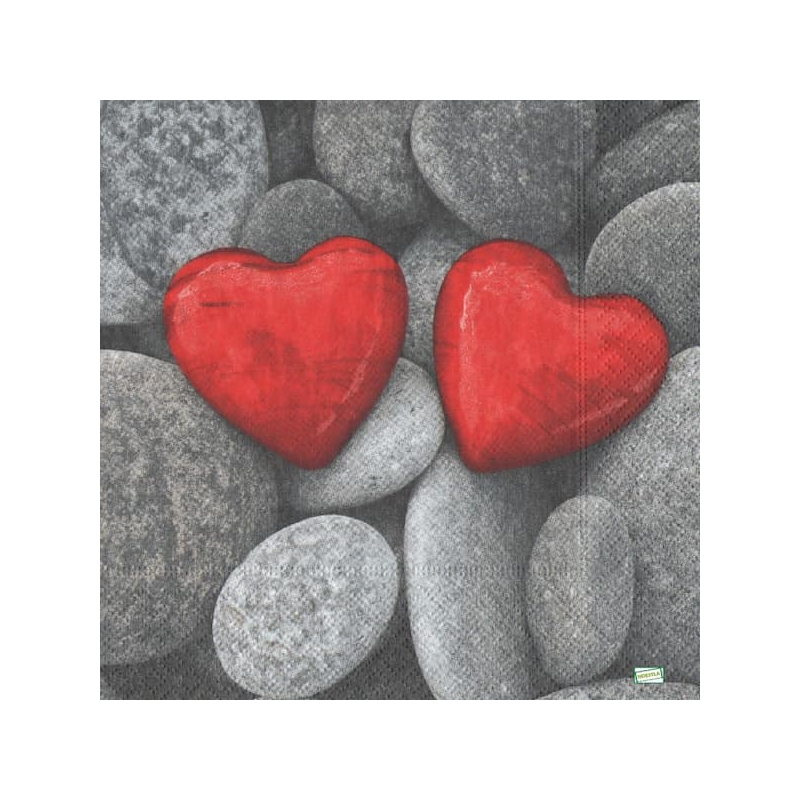 1serviette papier Coeurs-18