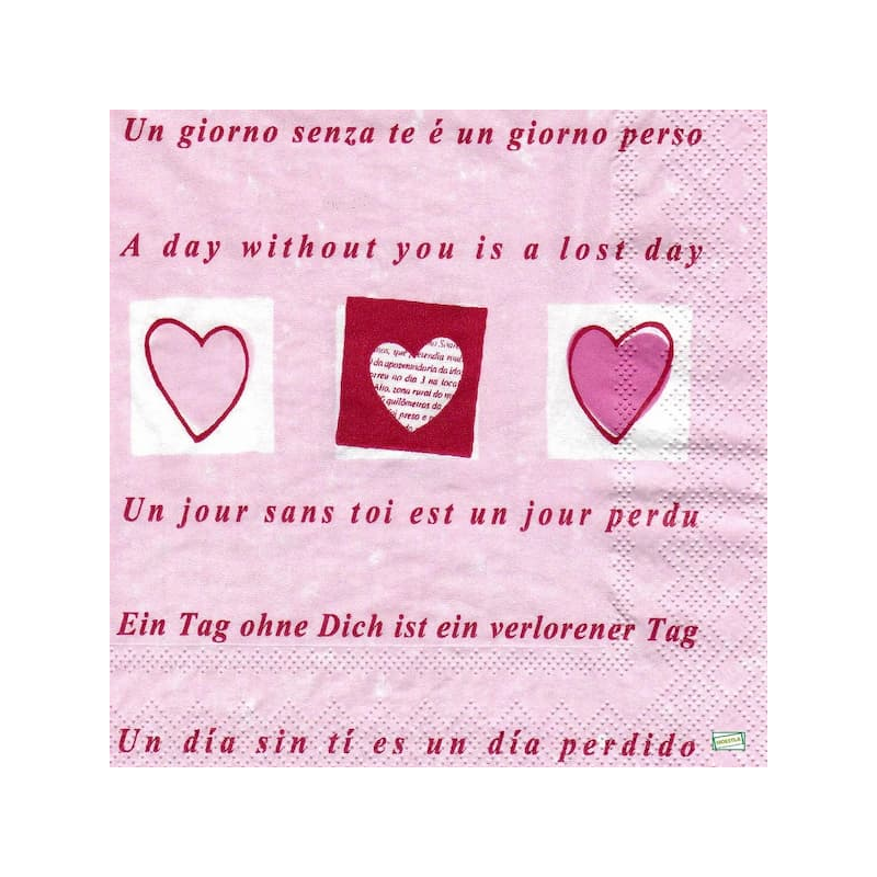 1serviette papier Coeurs-20