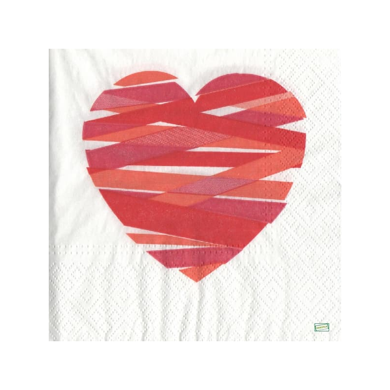 1serviette papier Coeurs-21