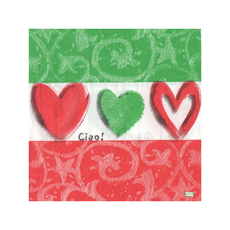 1serviette papier Coeurs-30