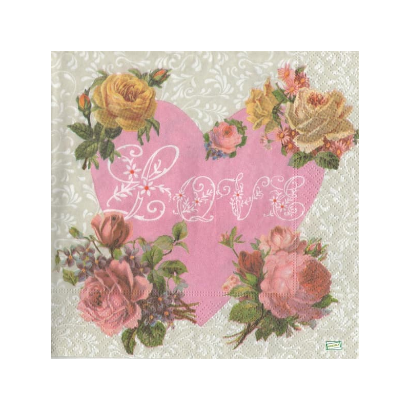 1serviette papier Coeurs-32