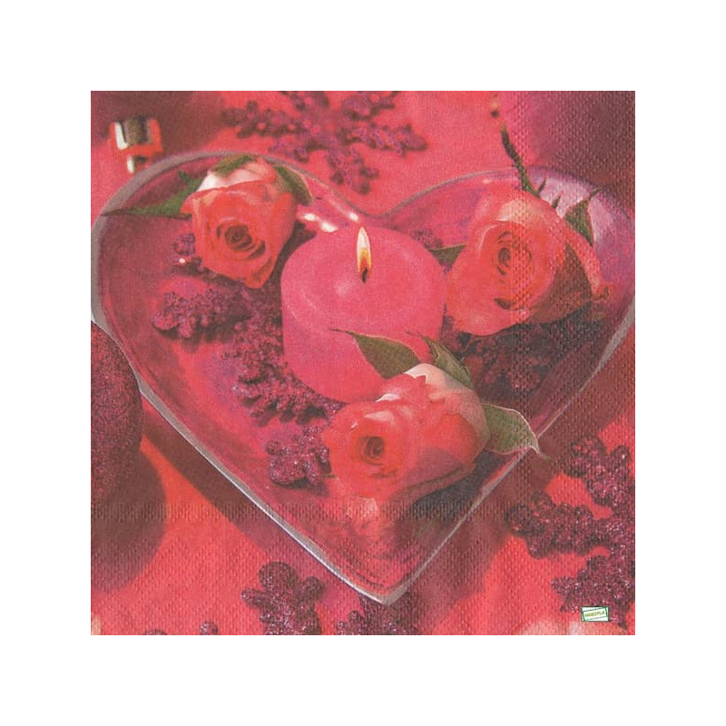 1serviette papier Coeurs-33