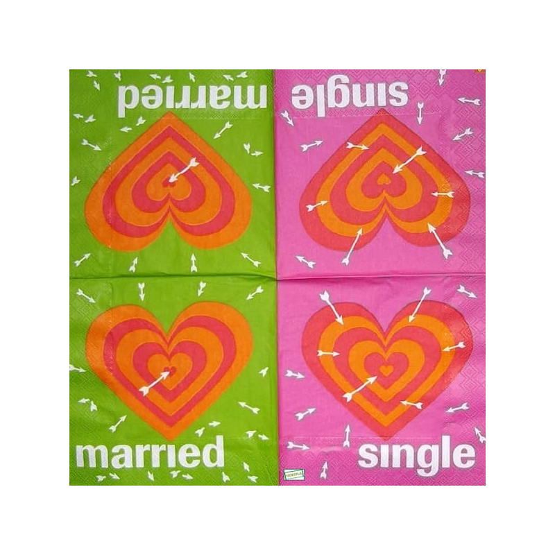 1serviette papier Coeurs-34