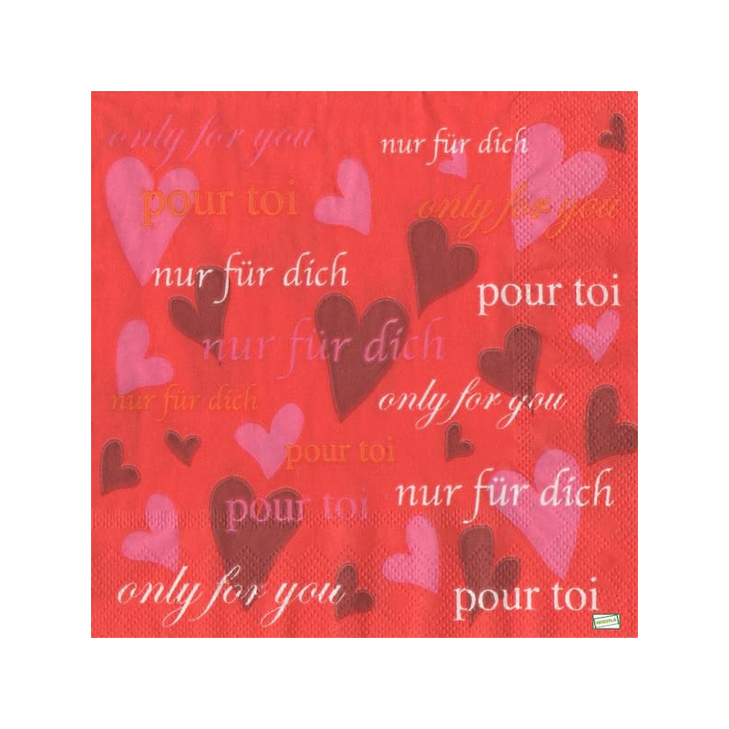 1serviette papier Coeurs-35