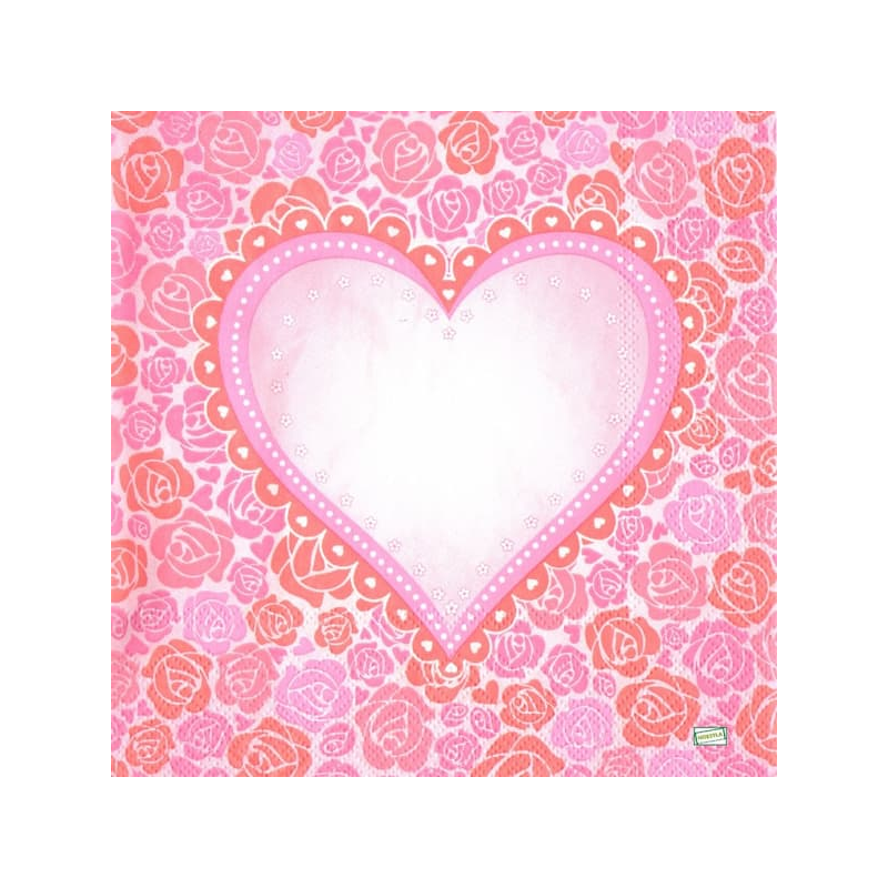 1serviette papier Coeurs-39