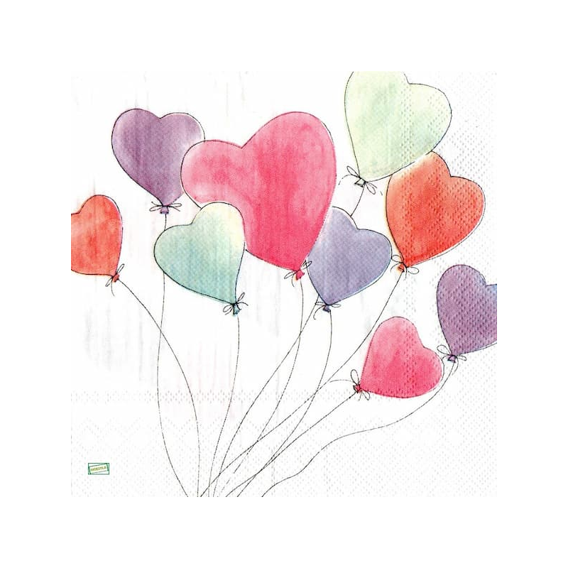 1serviette papier Coeurs-48
