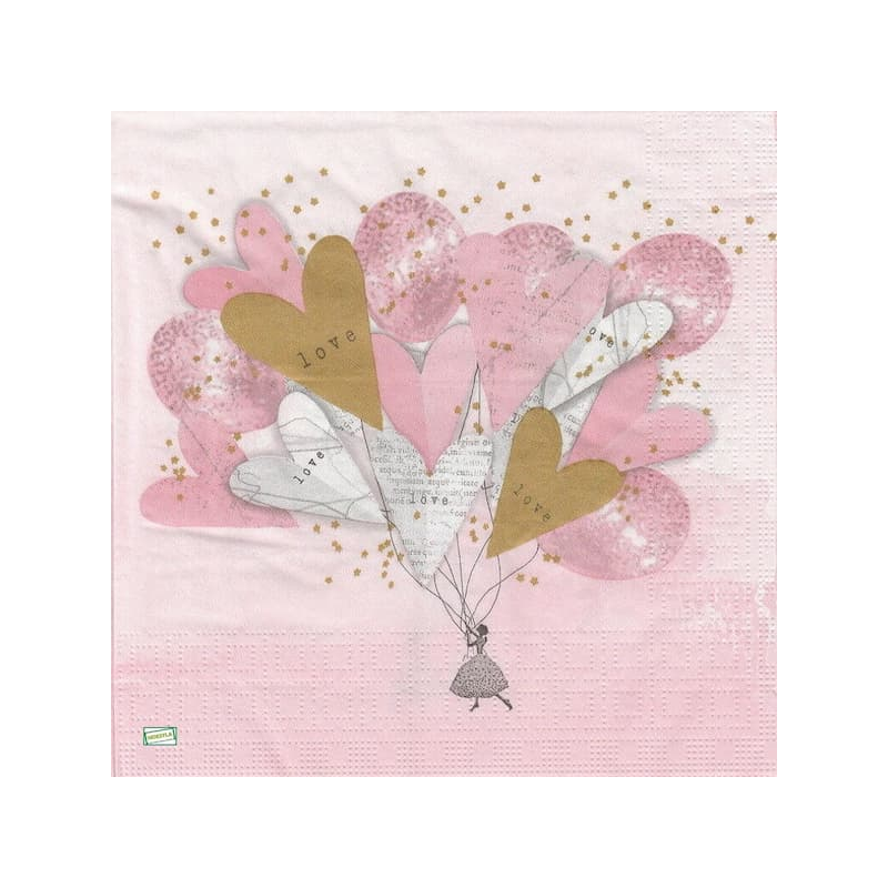 1serviette papier Coeurs-49