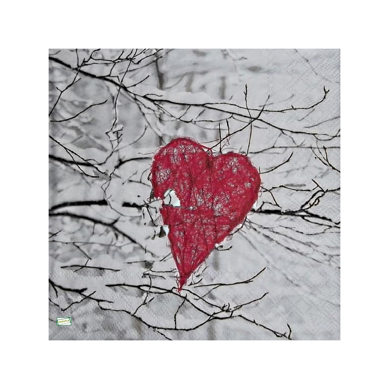 1serviette papier Coeurs-50